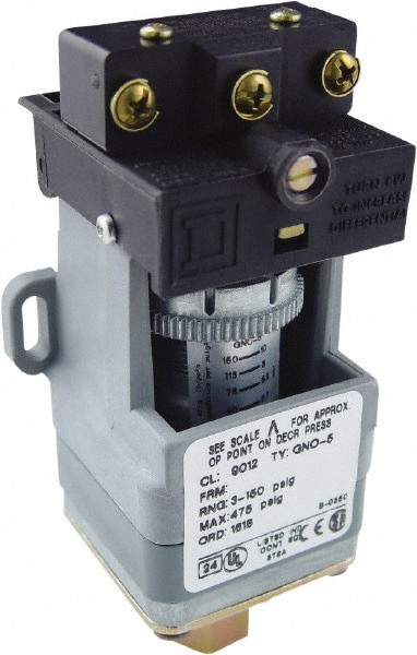 SPDT, 3 to 150 psi, Electromechanical Pressure and Level Switch