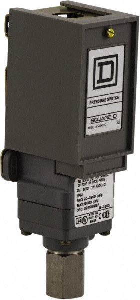 1 NEMA Rated, SPDT, 90 to 2,900 psi, Electromechanical Pressure and Level Switch
