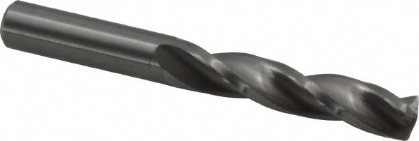 Jobber Length Drill Bit: 10.1 mm Dia, 150 &deg;, Solid Carbide