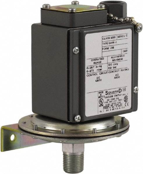 4, 13 and 4X NEMA Rated, SPDT, 0.2 to 10 psi, Vacuum Switch Pressure and Level Switch