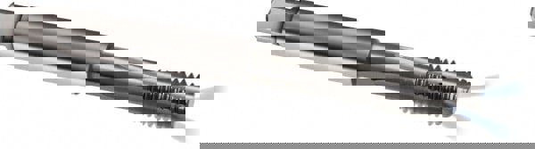 Spiral Point Tap: M8 x 1.25, Metric, 4 Flutes, Modified Bottoming, 6H, Solid Carbide, Bright Finish