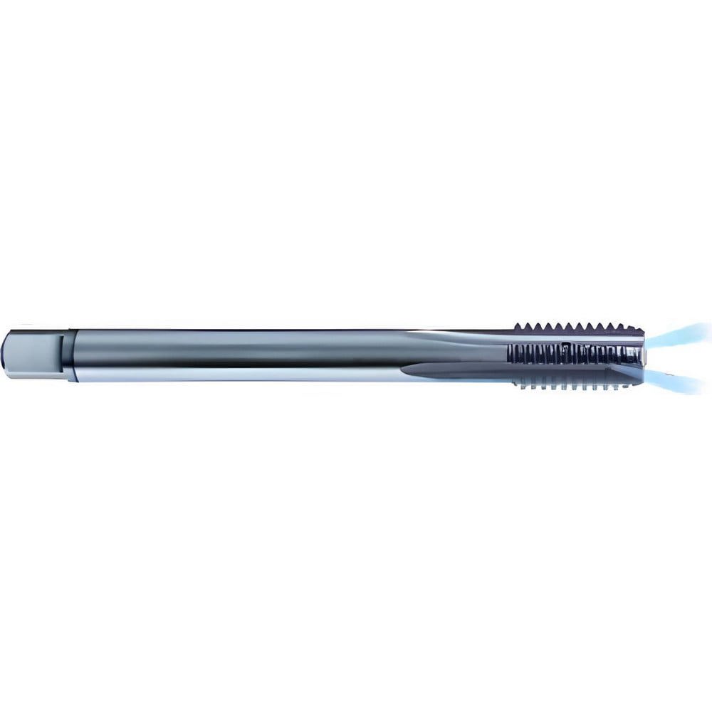 Straight Flute Tap: M12x1.75 Metric, 4 Flute, Modified Bottoming Chamfer, 6H Class of Fit, Solid Carbide, Bright/Uncoated Finish