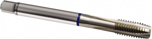 Spiral Point Tap: M12 x 1, Metric Fine, 4 Flutes, Plug, 6H, Cobalt, Bright Finish