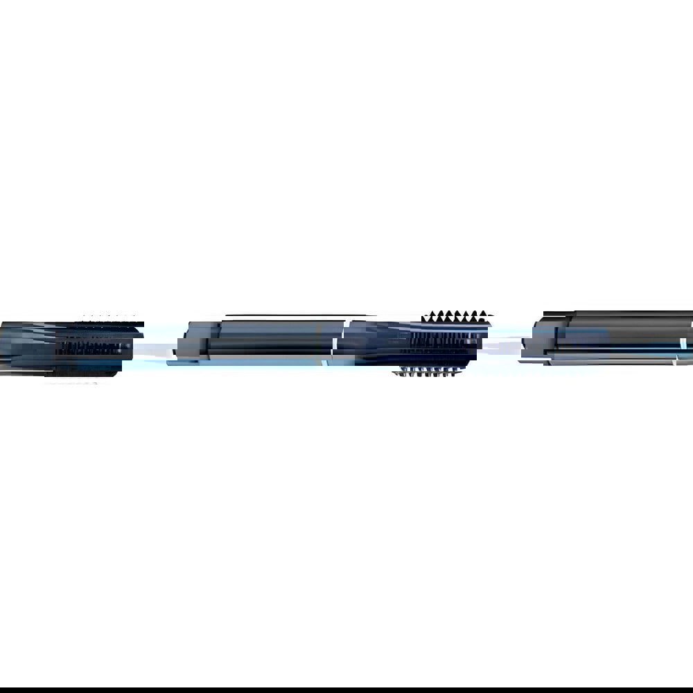 Spiral Point Tap: M18x2.5 Metric, 5 Flutes, Modified Bottoming Chamfer, 6HX Class of Fit, Cobalt, Oxide Coated