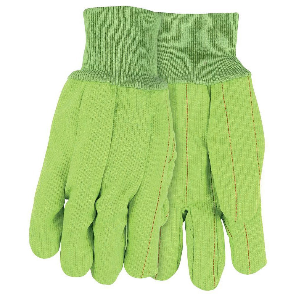 Work Gloves: Memphis 9018CDG, Size Large, Cotton Lined, Cotton, General Purpose