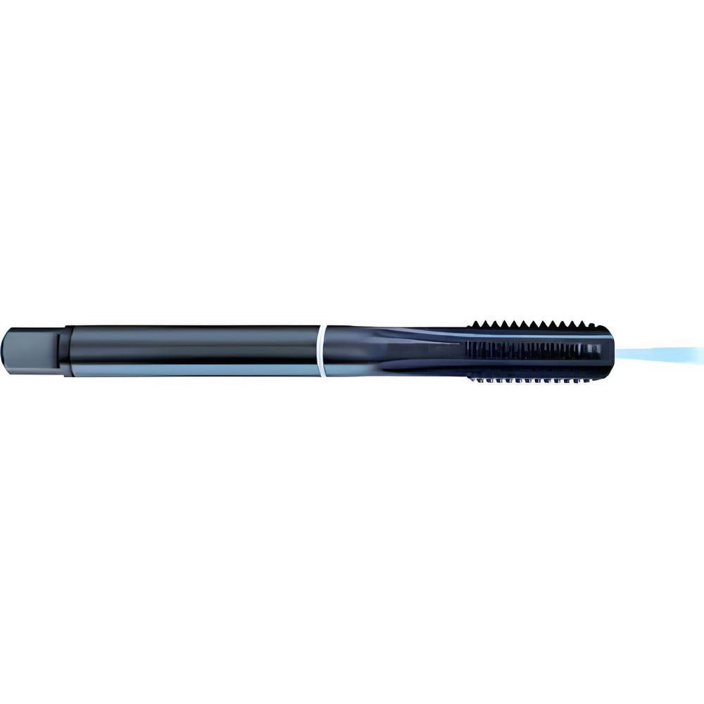 Spiral Point Tap: M12x1.5 Metric Fine, 4 Flutes, Modified Bottoming Chamfer, 6HX Class of Fit, Cobalt, Oxide Coated