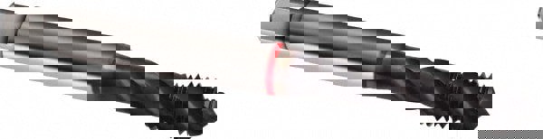 Spiral Flute Tap: M6 x 1.00, Metric, 3 Flute, Modified Bottoming, 6H Class of Fit, Cobalt, TICN Finish