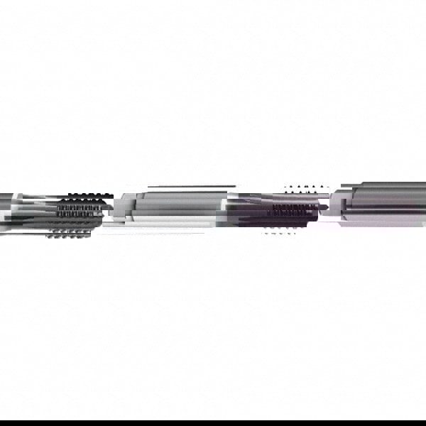 M4x0.70 Modified Bottoming RH 6HX D4/D5 TiAlN High Speed Steel 3-Flute Straight Flute Hand Tap