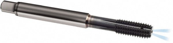 Thread Forming Tap: M5x0.80 Metric, 6HX Class of Fit, Modified Bottoming, Solid Carbide, TiCN Coated