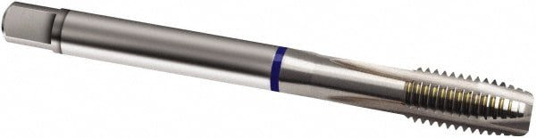 Spiral Point Tap: 5/8-11, UNC, 4 Flutes, Plug, 2B, Cobalt, Bright Finish