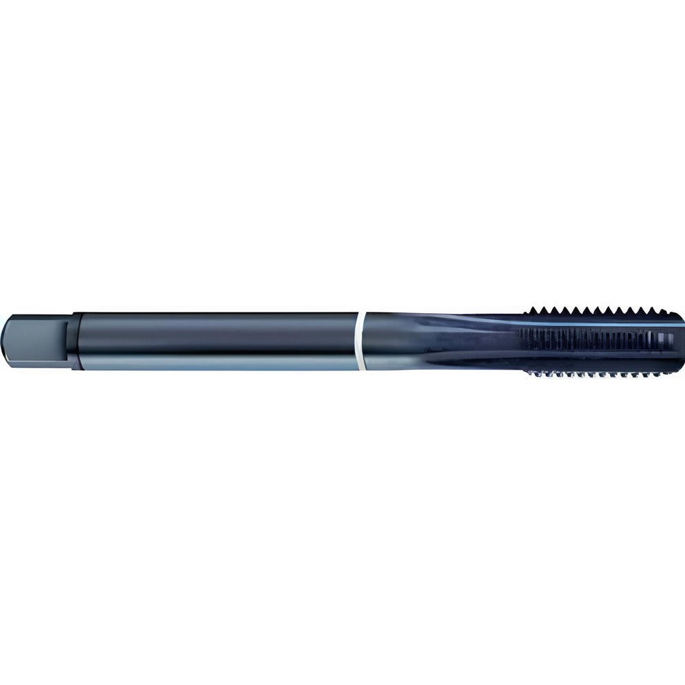 Straight Flute Tap: #6-40 UNF, 3 Flute, Modified Bottoming Chamfer, 2B Class of Fit, Cobalt, Oxide Finish