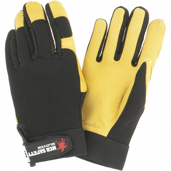 Work Gloves: Memphis 901, Size X-Large, Spandex & Deerskin Leather Lined, Spandex & Deerskin Leather, Mechanic's & Lifting