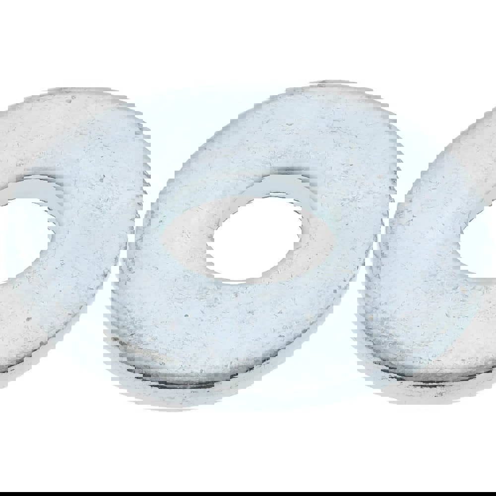 M10 Screw Fender Flat Washer: Steel, Zinc-Plated