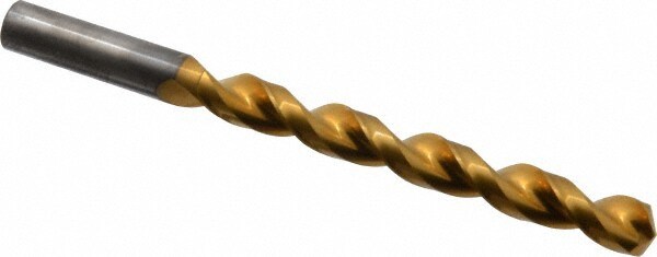 Jobber Length Drill Bit: 10.5 mm Dia, 130 &deg;, Solid Carbide