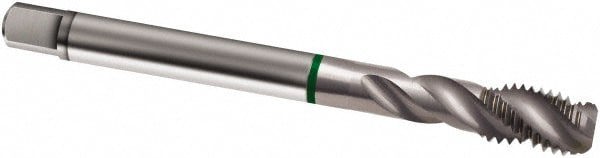 Spiral Flute Tap: M14x2, Metric, 3 Flute, Bottoming, 6H Class of Fit, Cobalt, Bright/Uncoated Finish