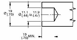 Quarter Turn Stud Steel Press-In Installation Tool