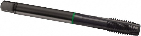 Spiral Point Tap: M6 x 0.75, Metric Fine, 3 Flutes, Plug, 6H, Cobalt, Oxide Finish