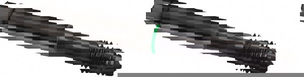 Spiral Point Tap: 5/16-18, UNC, 3 Flutes, Plug, 2B, Cobalt, Oxide Finish