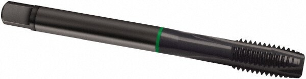 Spiral Point Tap: 5/8-18, UNF, 3 Flutes, Plug, 2B, Cobalt, Oxide Finish