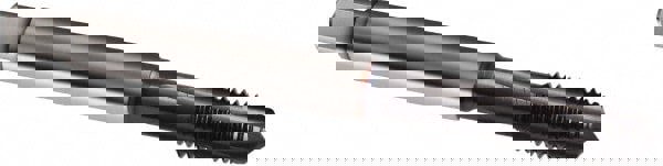 Spiral Point Tap: M10 x 1.5, Metric, 4 Flutes, Plug, 6H, Powdered Metal, TiCN Finish