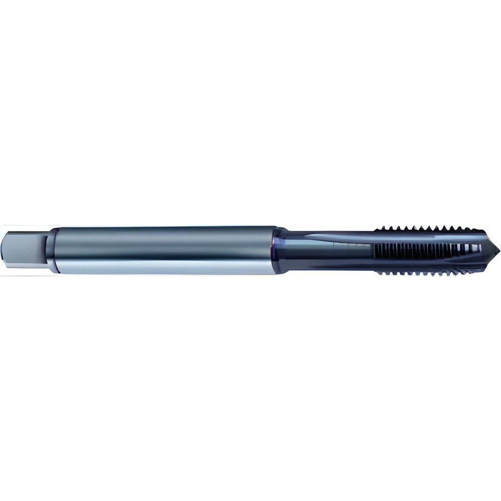 Spiral Point Tap: #12-24 UNC, 3 Flutes, Plug Chamfer, 2BX Class of Fit, High-Speed Steel-E-PM, TiCN Coated