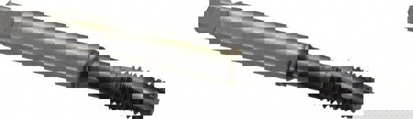 Spiral Flute Tap: 3/8-16, UNC, 4 Flute, Modified Bottoming, 2BX Class of Fit, Powdered Metal, TICN Finish