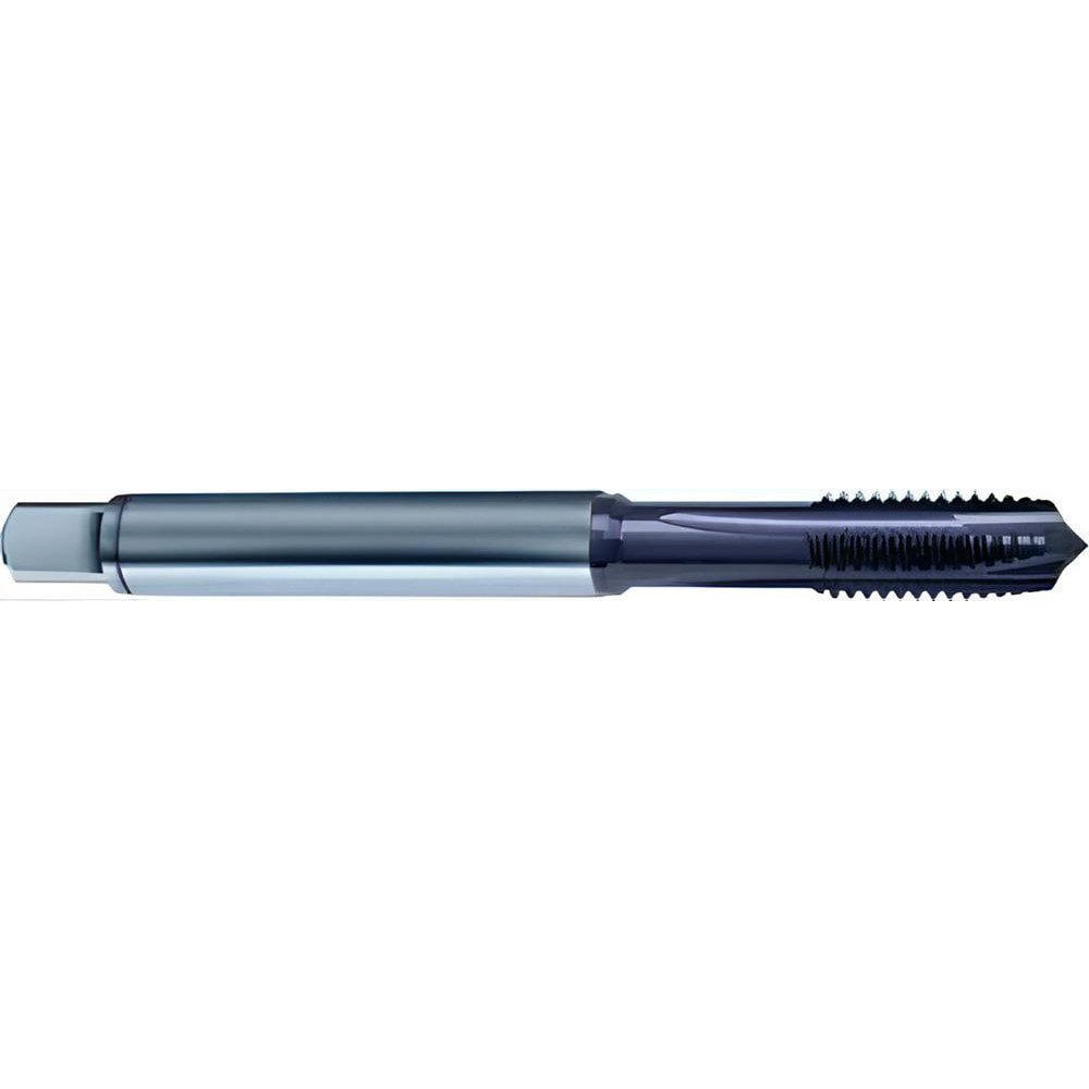 Spiral Point Tap: #12-24 UNC, 3 Flutes, Plug Chamfer, 2BX Class of Fit, High-Speed Steel-E-PM, TiAlN Coated