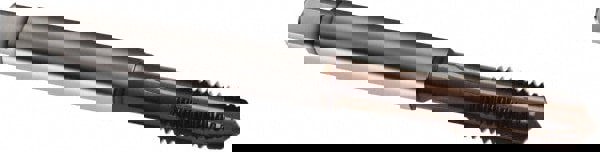 Spiral Point Tap: #10-32 UNF, 3 Flutes, Plug Chamfer, 2BX Class of Fit, HSS, TiAlN Coated