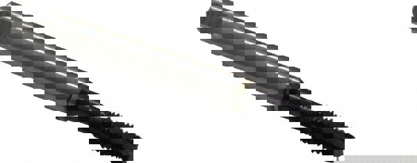 Spiral Flute Tap: #10-32, UNF, 3 Flute, Modified Bottoming, 2BX Class of Fit, Powdered Metal, TiAlN Finish