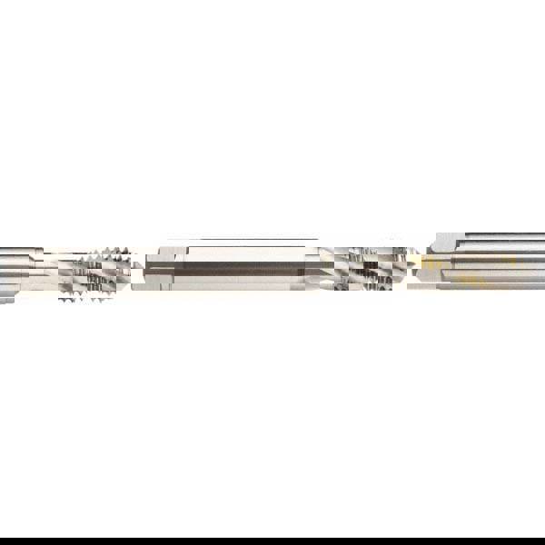Spiral Flute Tap: #12-28, UNF, 3 Flute, Modified Bottoming, 2BX Class of Fit, Powdered Metal, TiAlN Finish