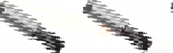 Spiral Flute Tap: 1/4-28, UNF, 3 Flute, Modified Bottoming, 2BX Class of Fit, Powdered Metal, TiAlN Finish