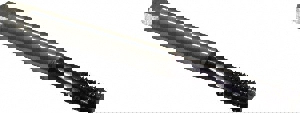 Spiral Flute Tap: 5/16-24, UNF, 3 Flute, Modified Bottoming, 2BX Class of Fit, Powdered Metal, TiAlN Finish