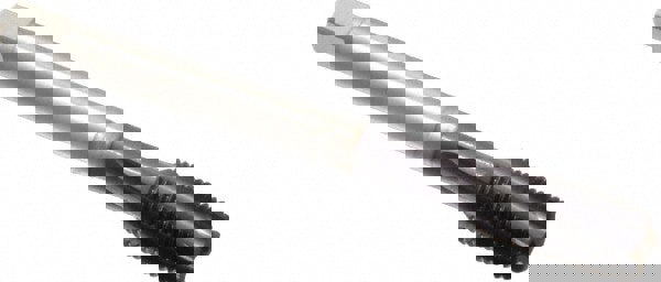 Spiral Flute Tap: 7/16-20, UNF, 4 Flute, Modified Bottoming, 2BX Class of Fit, Powdered Metal, TiAlN Finish