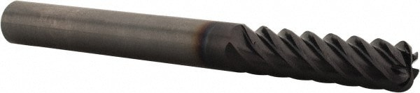 Corner Radius End Mill: 1/4
