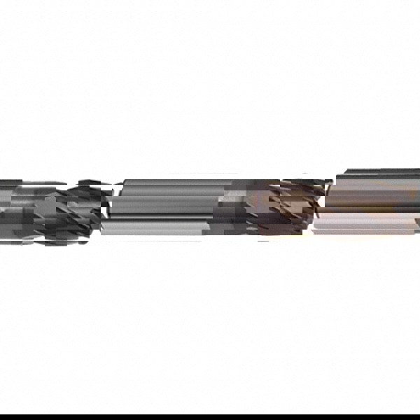 Corner Radius End Mill: 6 mm Dia, 9 mm LOC, 1 mm Radius, 4 Flutes, Solid Carbide