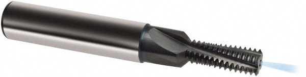 Helical Flute Thread Mill: M14x2, Internal, 4 Flute, 16.00 mm Shank Dia, Solid Carbide
