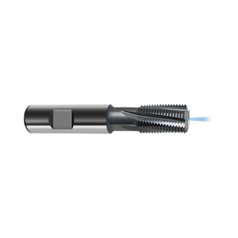 Helical Flute Thread Mill: 1-1/4-12, Internal, 5 Flute, 20.00 mm Shank Dia, Solid Carbide