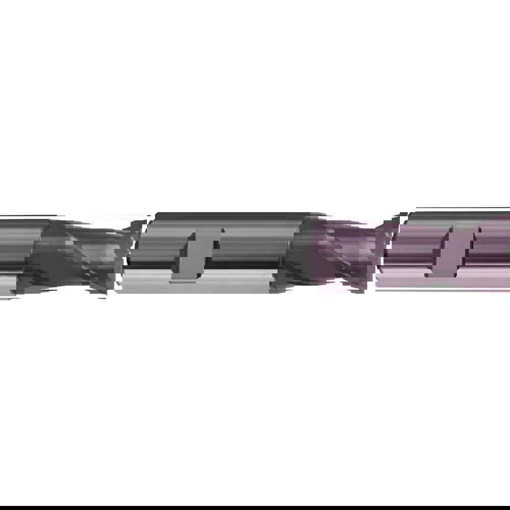 Corner Chamfer End Mill: 18 mm Dia, 18 mm LOC, 2 Flutes, 0.15 mm Chamfer Width, Solid Carbide