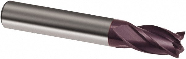 Square End Mill: 0.1181'' Dia, 0.1969'' LOC, 4 Flutes, Solid Carbide