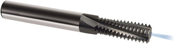 Helical Flute Thread Mill: M20x2.5, Internal, 5 Flute, 16.00 mm Shank Dia, Solid Carbide