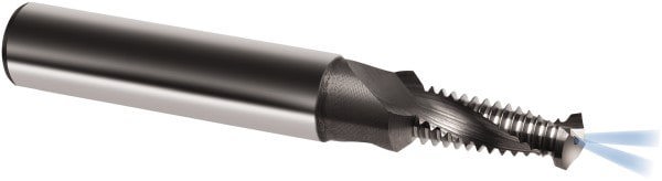 Helical Flute Thread Mill: M14x2, Internal, 2 Flute, 16.00 mm Shank Dia, Solid Carbide
