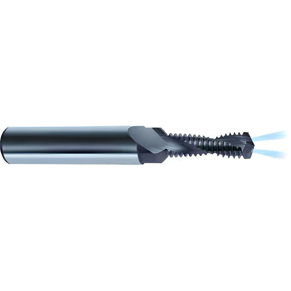 Helical Flute Thread Mill: M4x0.7, Internal, 2 Flute, 6.00 mm Shank Dia, Solid Carbide