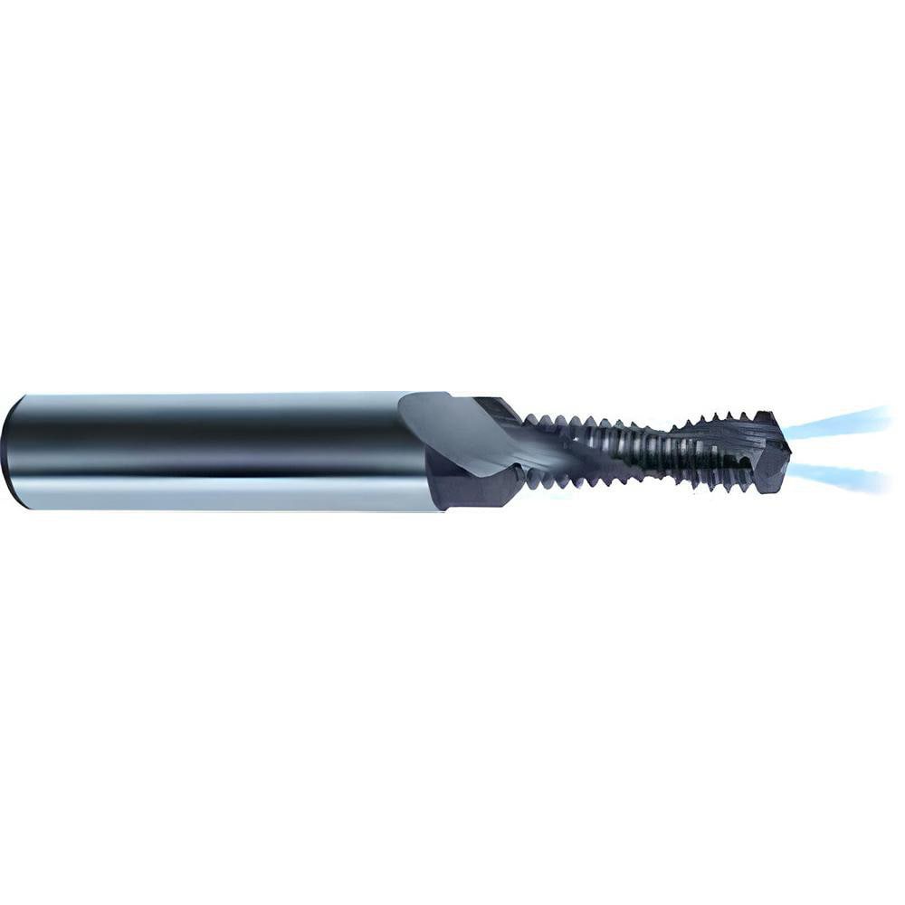Helical Flute Thread Mill: M5x0.8, Internal, 2 Flute, 6.00 mm Shank Dia, Solid Carbide