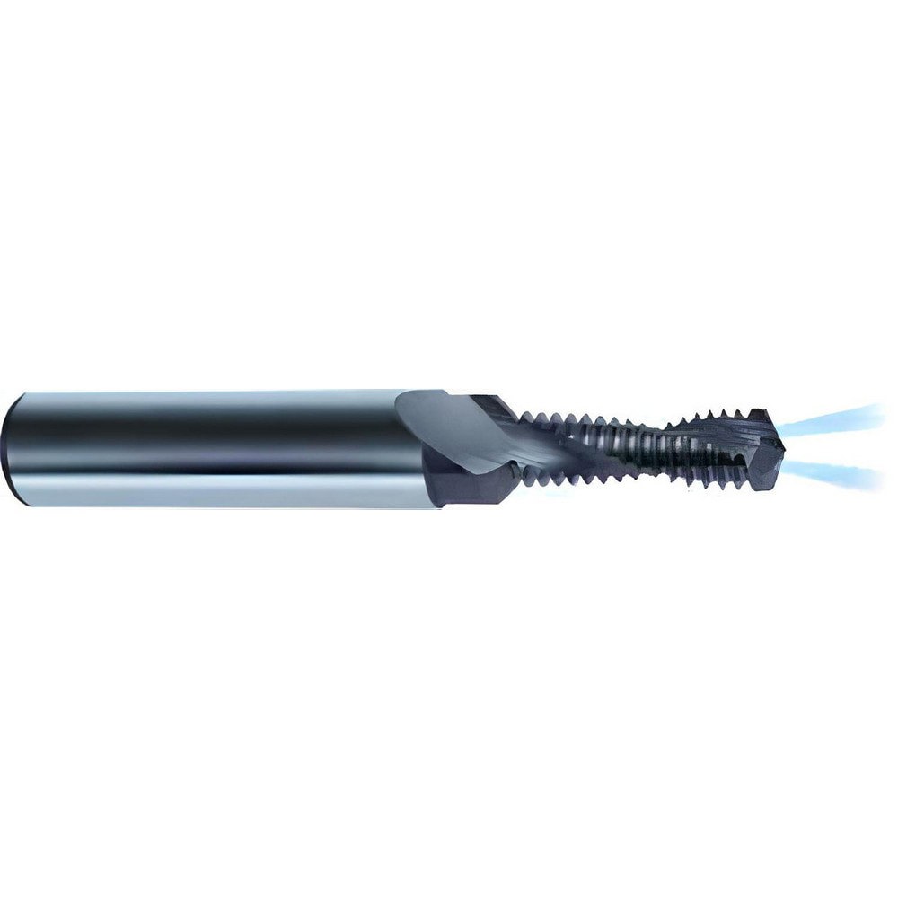 Helical Flute Thread Mill: M14x2, Internal, 2 Flute, 16.00 mm Shank Dia, Solid Carbide