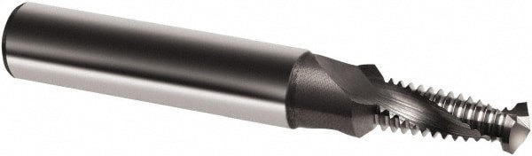 Helical Flute Thread Mill: M14x1.5, Internal, 2 Flute, 16.00 mm Shank Dia, Solid Carbide