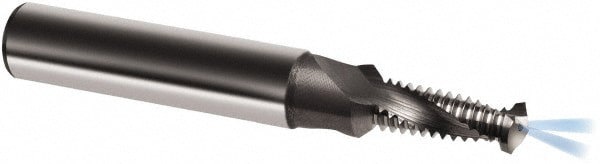 Helical Flute Thread Mill: M12x1, Internal, 2 Flute, 14.00 mm Shank Dia, Solid Carbide