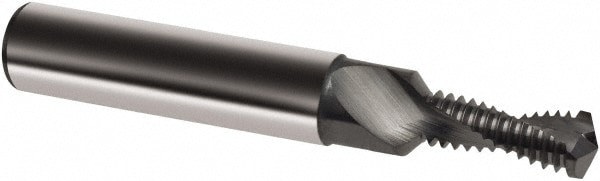 Helical Flute Thread Mill: M16x1.5, Internal, 2 Flute, 18.00 mm Shank Dia, Solid Carbide