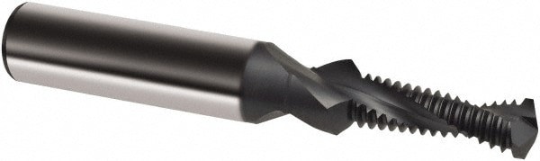 Helical Flute Thread Mill: M16x1.5, Internal, 2 Flute, 18.00 mm Shank Dia, Solid Carbide