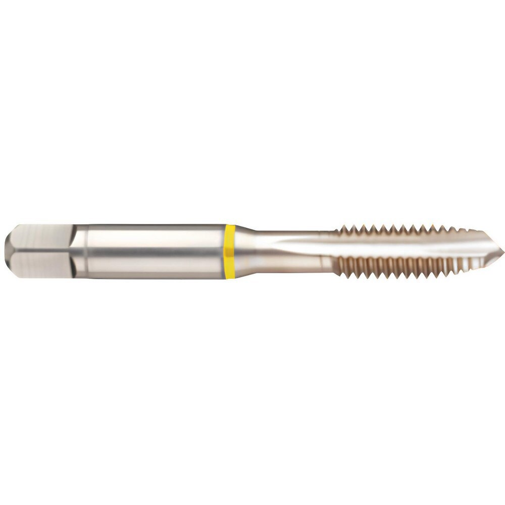 Spiral Point Tap: #12-28 UNF, 3 Flutes, Plug Chamfer, 2B Class of Fit, High-Speed Steel-E, Bright/Uncoated