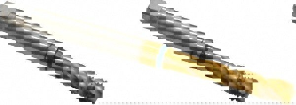 Spiral Flute Tap: M5 x 0.80, Metric Coarse, 3 Flute, Modified Bottoming, 6H Class of Fit, Powdered Metal, TiN Finish